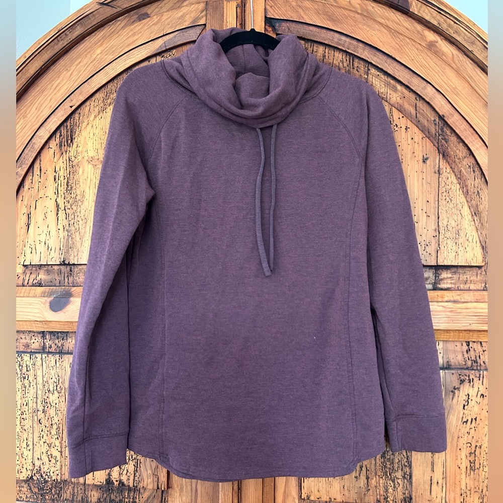 32 Degree Heat Turtleneck Cowl Neck Pullover Sweater Purple